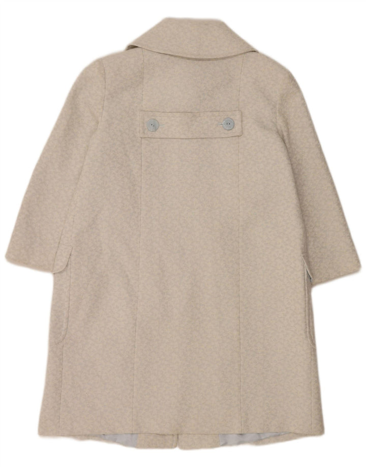 Płaszcz damski Paul Costelloe z rękawem 3/4 UK 12, średni niebieski geometryczny