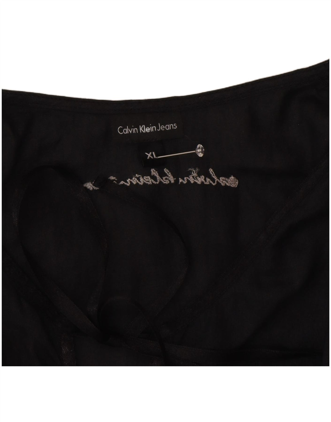 Damska bluzka Calvin Klein Jeans UK 18 XL czarna