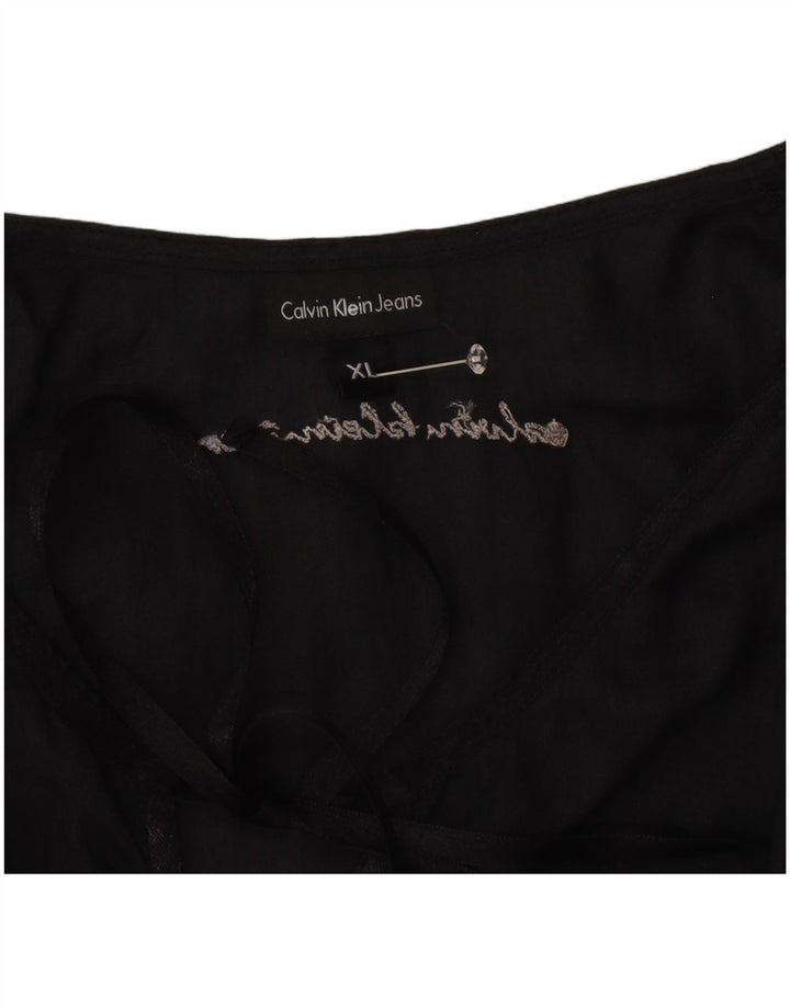 Damska bluzka Calvin Klein Jeans UK 18 XL czarna