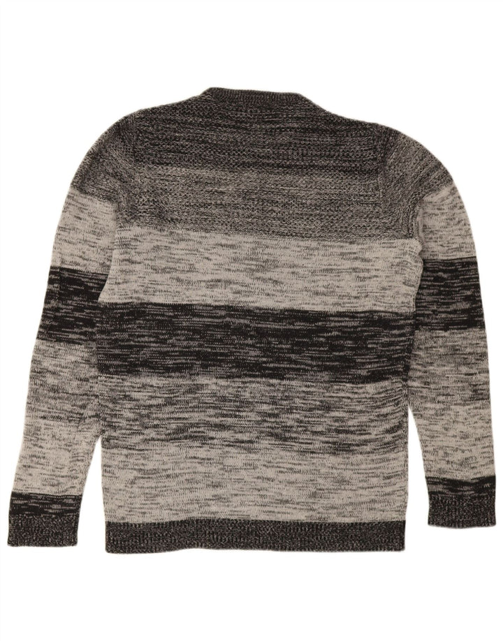 Męski sweter Jack & Jones z okrągłym dekoltem i małymi szarymi paskami