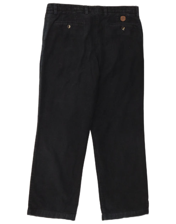 Męskie spodnie Chino Marks & Spencer Blue Harbor W34 L29 Czarne bawełniane