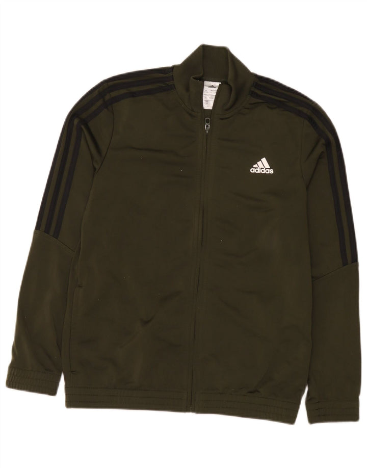 Chłopięca bluza dresowa Adidas 13-14 lat Khaki Poliester
