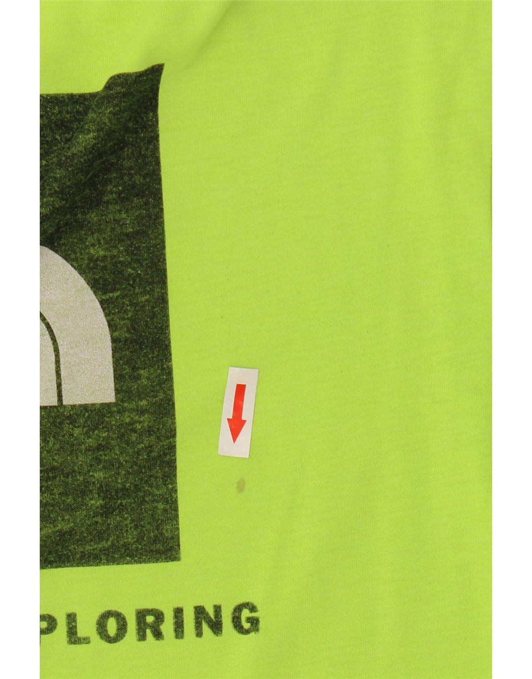 Męski T-shirt z grafiką The North Face, mały, zielony, poliestrowy