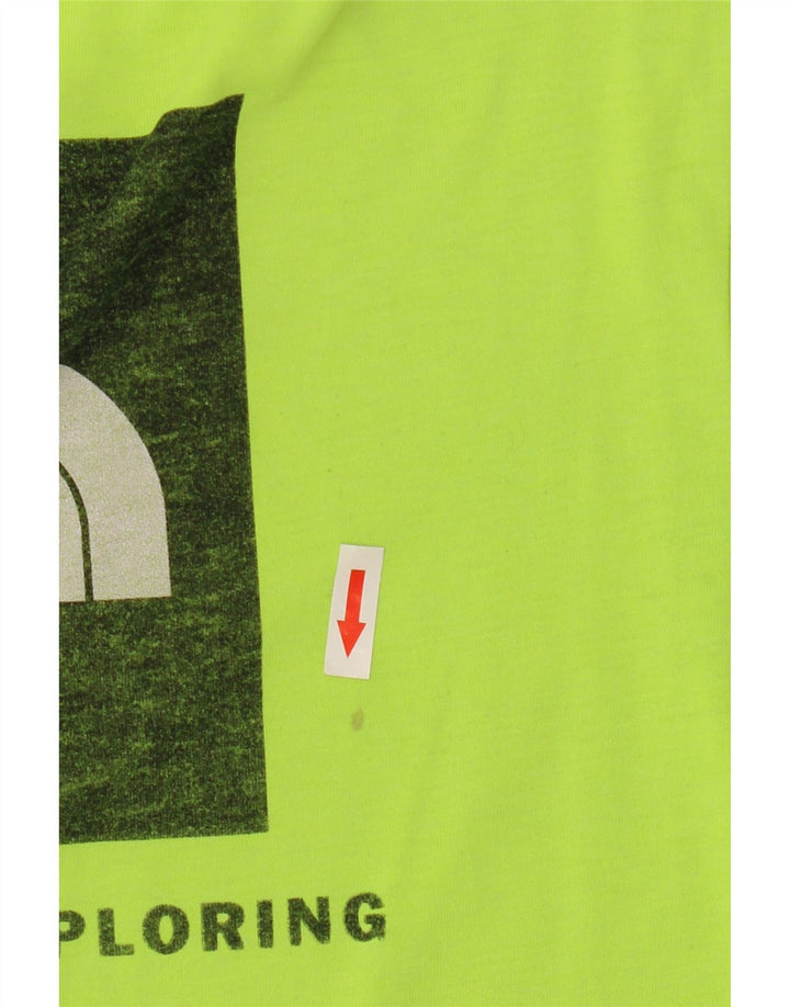 Męski T-shirt z grafiką The North Face, mały, zielony, poliestrowy