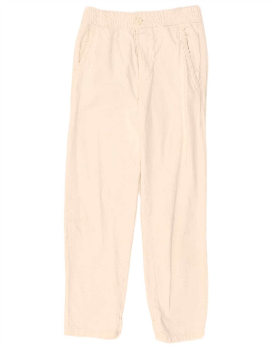 Męskie proste spodnie chino Zara małe W30 L29 Off White