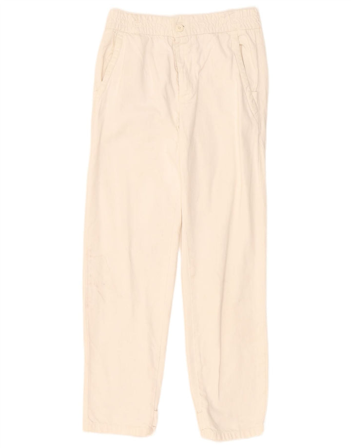 Męskie proste spodnie chino Zara małe W30 L29 Off White