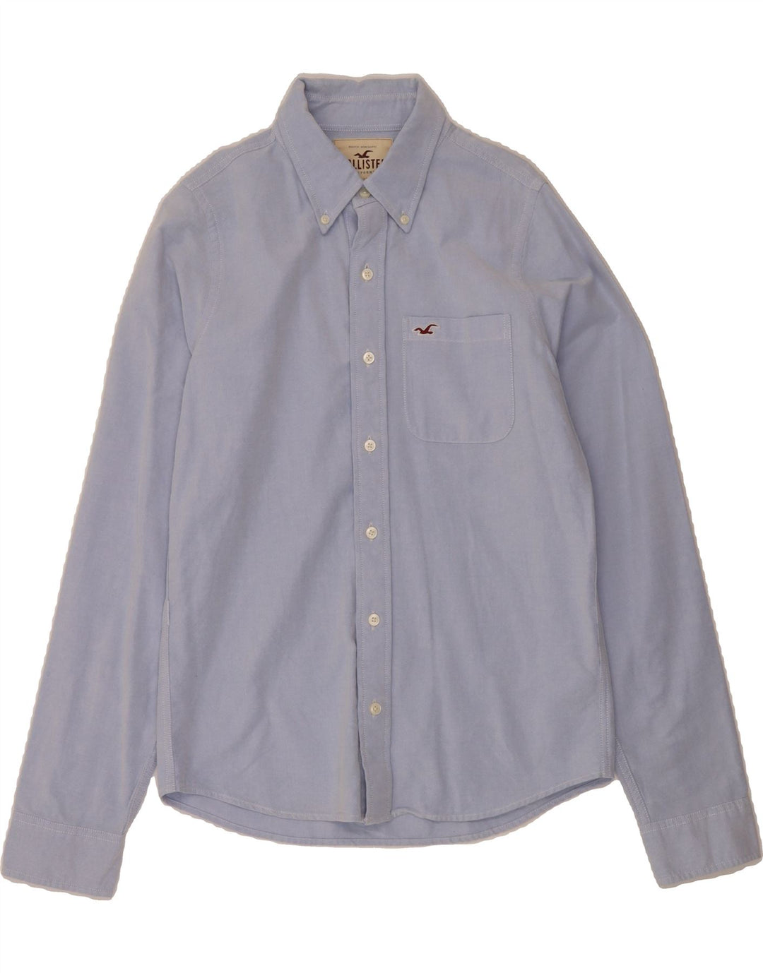 HOLLISTER Mens Shirt Medium Blue Cotton Vintage Hollister and Second-Hand Hollister from Messina Hembry 