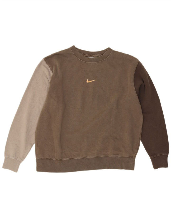 Damski sweter oversize Nike UK 14 w kolorze średniego brązu