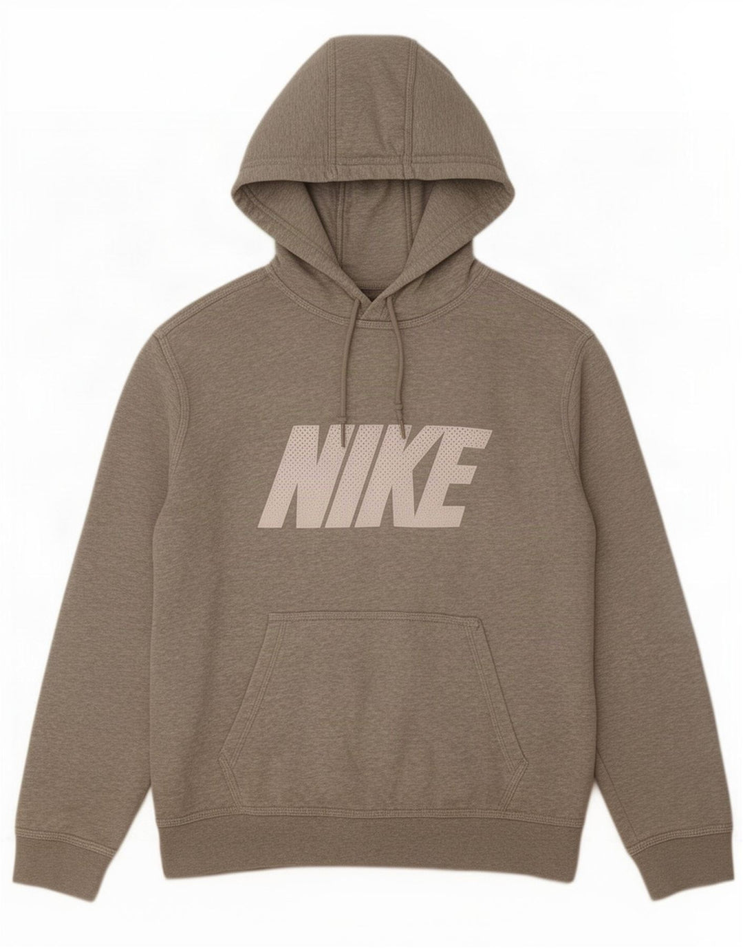 Męski sweter z kapturem Nike z grafiką, średnioszary, bawełniany w cętki