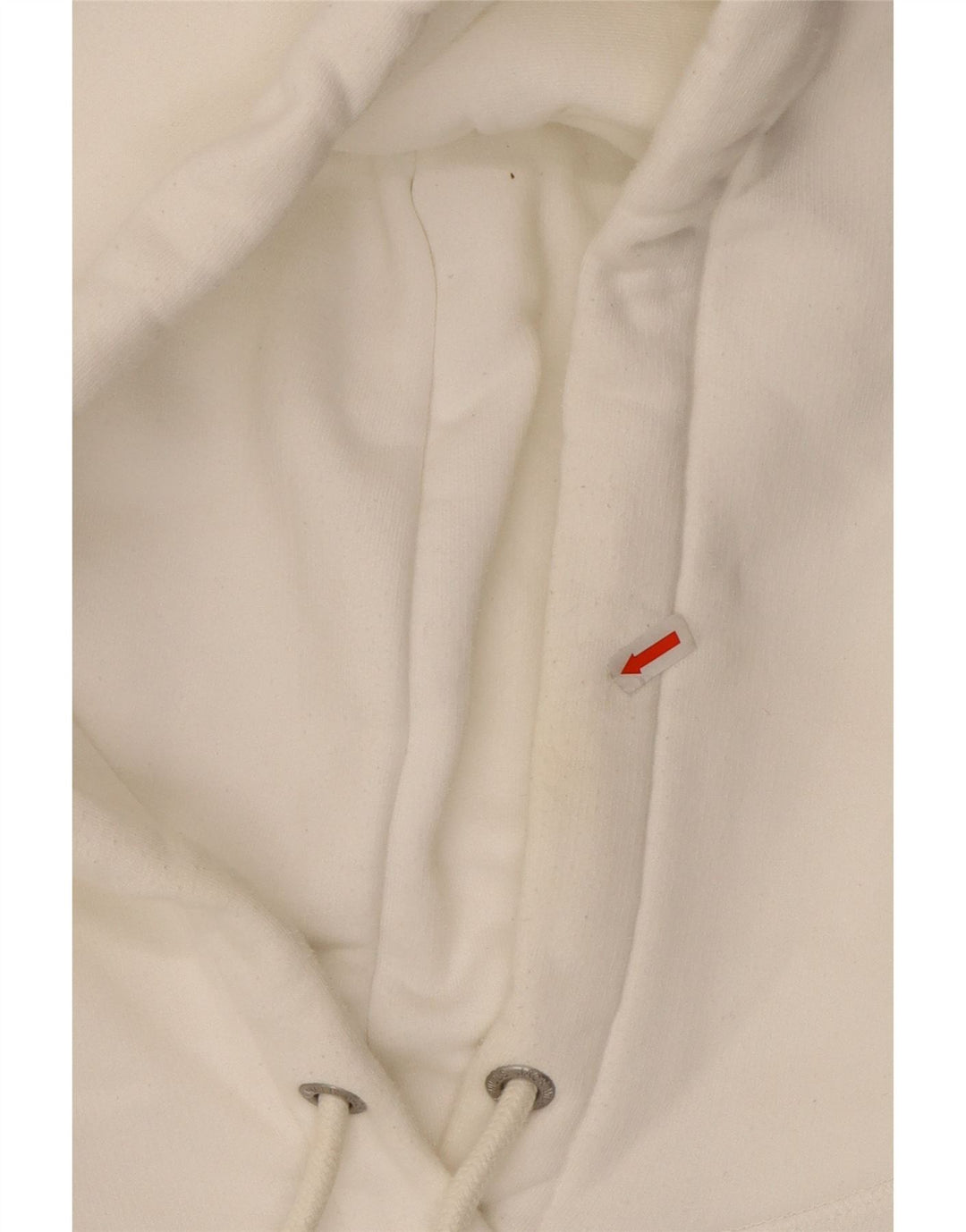 JACK WILLS Damski sweter oversize z kapturem i grafiką, UK 16, duży, biały, bawełniany