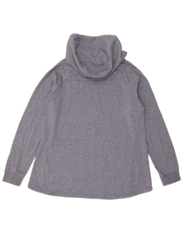 Dziewczęca bluza z kapturem z grafiką Nike 13-14 lat XL, szara bawełna