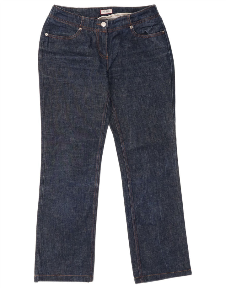 Damskie proste dżinsy Max & Co. UK 12 Medium W30 L28 Niebieskie, bawełniane