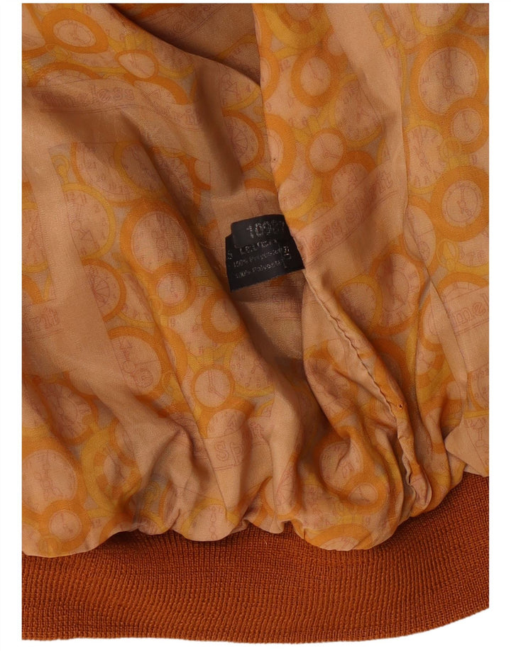 Męska zamszowa kurtka bomberka VINTAGE IT 50, duża brązowa skóra