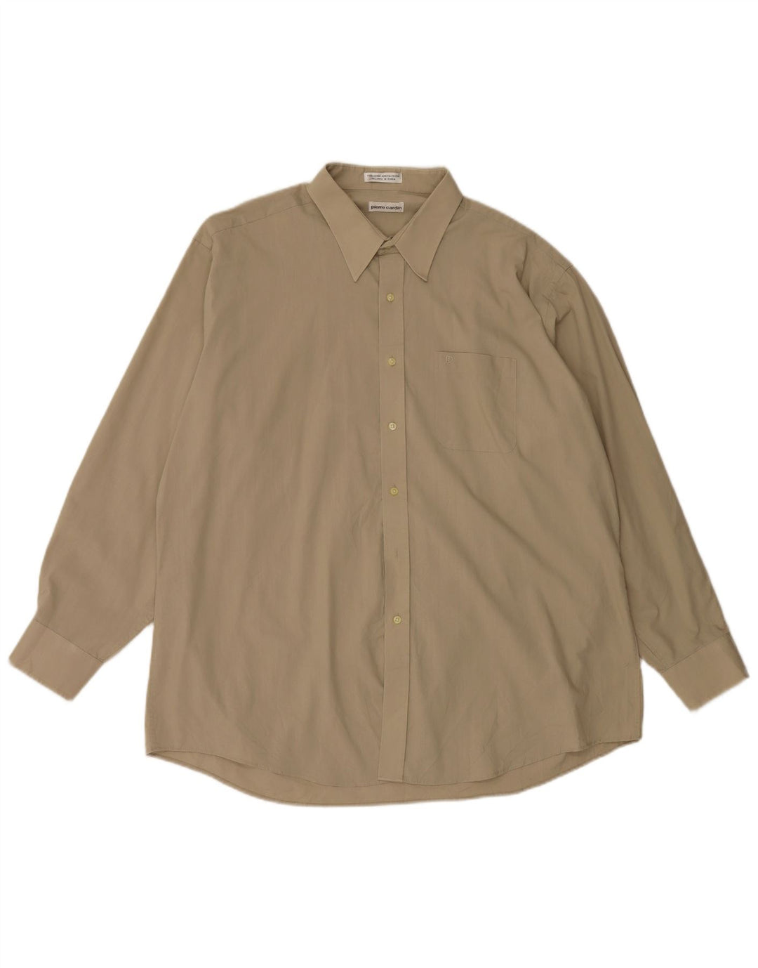 Koszula męska Pierre Cardin, rozmiar 18 XL, beżowa, bawełniana