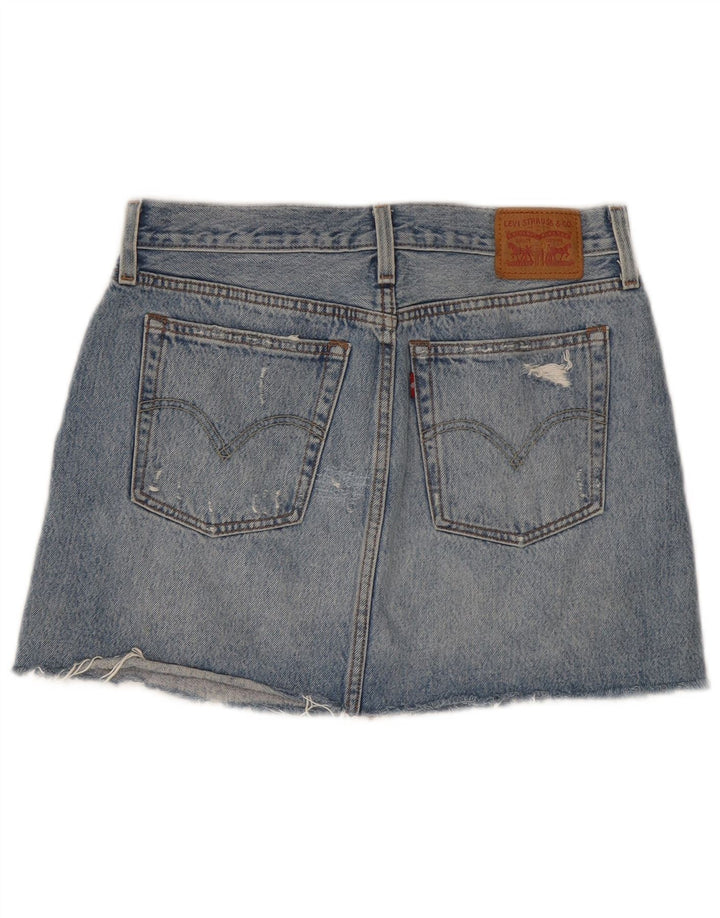 Damska spódnica dżinsowa Levi's w trudnej sytuacji Mini W28 Średnio niebieska bawełna