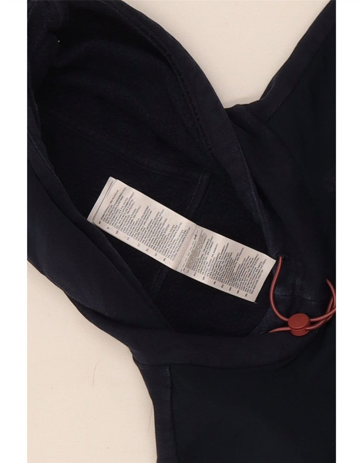 Męska bluza z kapturem Adidas, średnia, granatowa, bawełniana