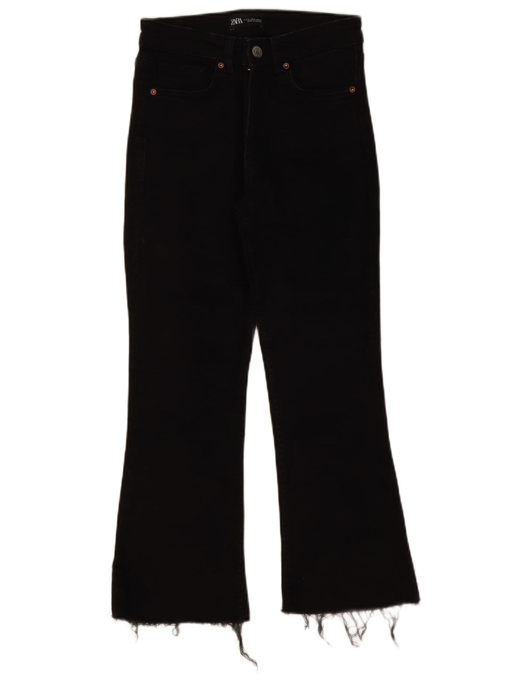 Damskie jeansy Bootcut ZARA EU 38 Small W28 L25 Czarne