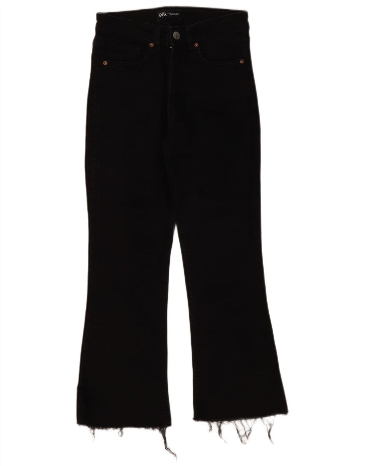 Damskie jeansy Bootcut ZARA EU 38 Small W28 L25 Czarne
