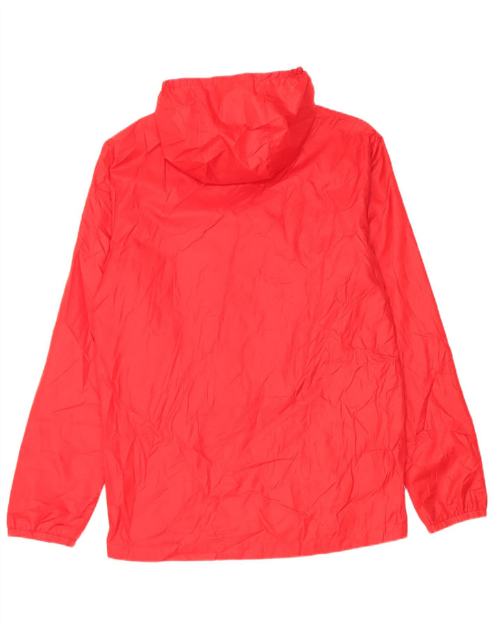 Jako męska graficzna kurtka przeciwdeszczowa z kapturem UK 36 Small Red Polyester