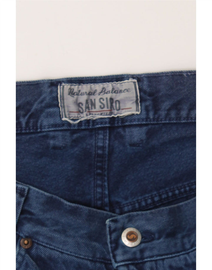 VINTAGE Mens Denim Shorts W34 Large Navy Blue Vintage Vintage and Second-Hand Vintage from Messina Hembry 