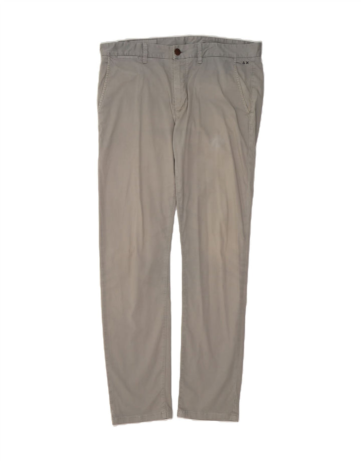 SUN68 Mens Slim Chino Trousers W36 L33 Grey Cotton Vintage Sun68 and Second-Hand Sun68 from Messina Hembry 