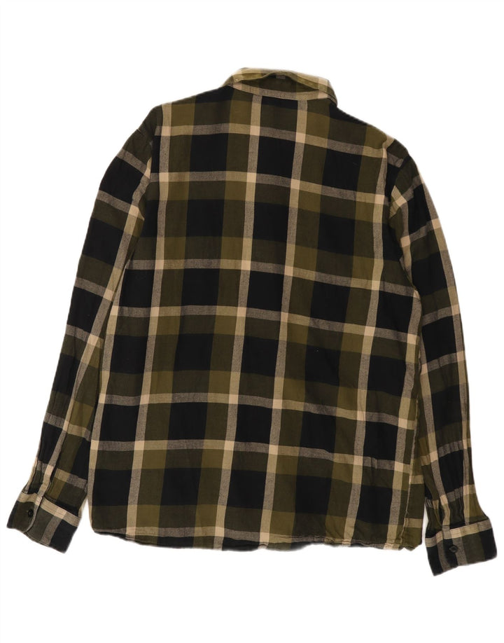 Męska koszula flanelowa VOLCOM, duża bawełniana krata khaki