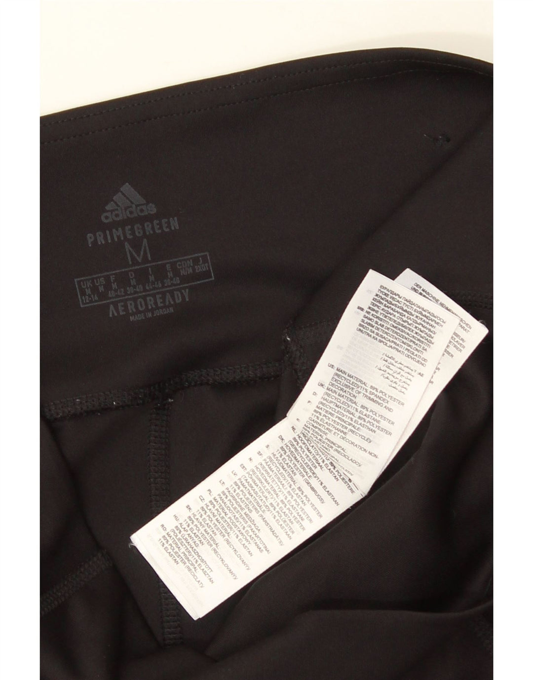 Damskie legginsy ADIDAS Aeroready UK 12/14, średni czarny poliester