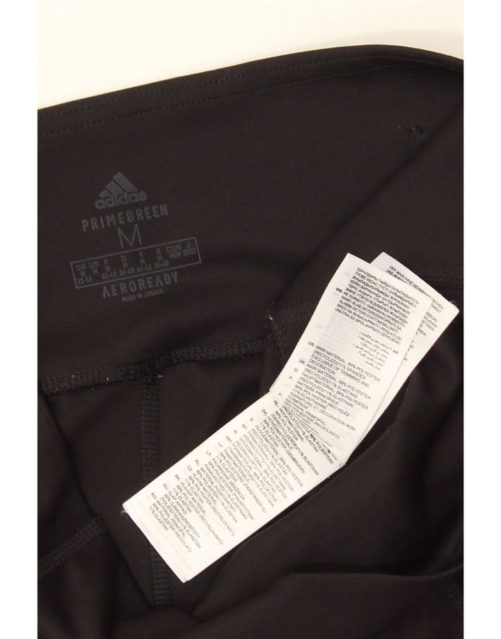 Damskie legginsy ADIDAS Aeroready UK 12/14, średni czarny poliester