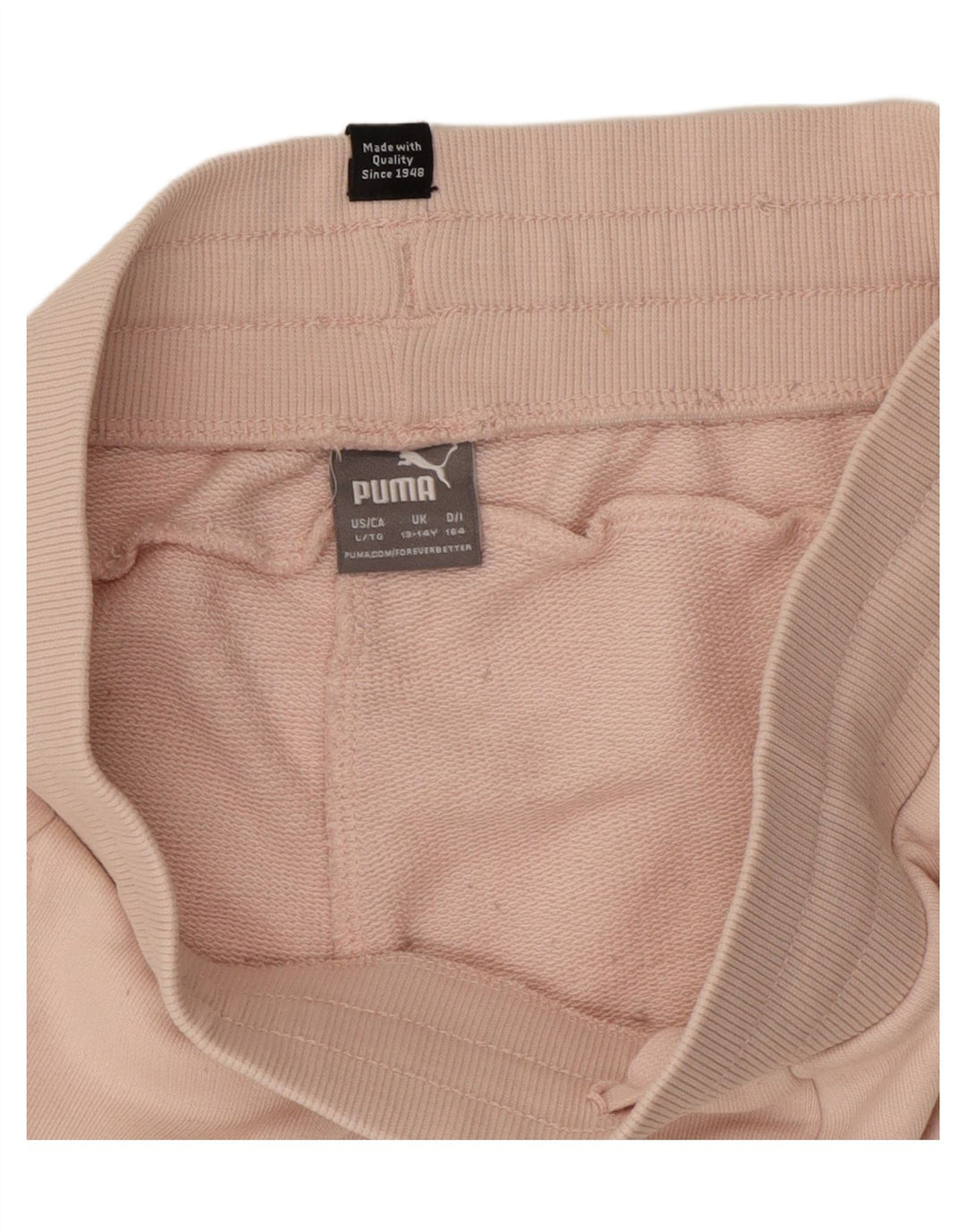 Dziewczęce spodenki sportowe PUMA z grafiką 13-14 lat, różowa bawełna