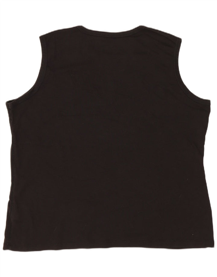 Top damski EDDIE BAUER UK 20 2XL, czarny, bawełniany