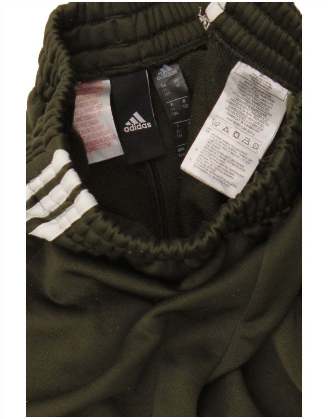 Chłopięce spodnie dresowe ADIDAS Aeroready 11-12 lat, zielone, z blokami kolorów