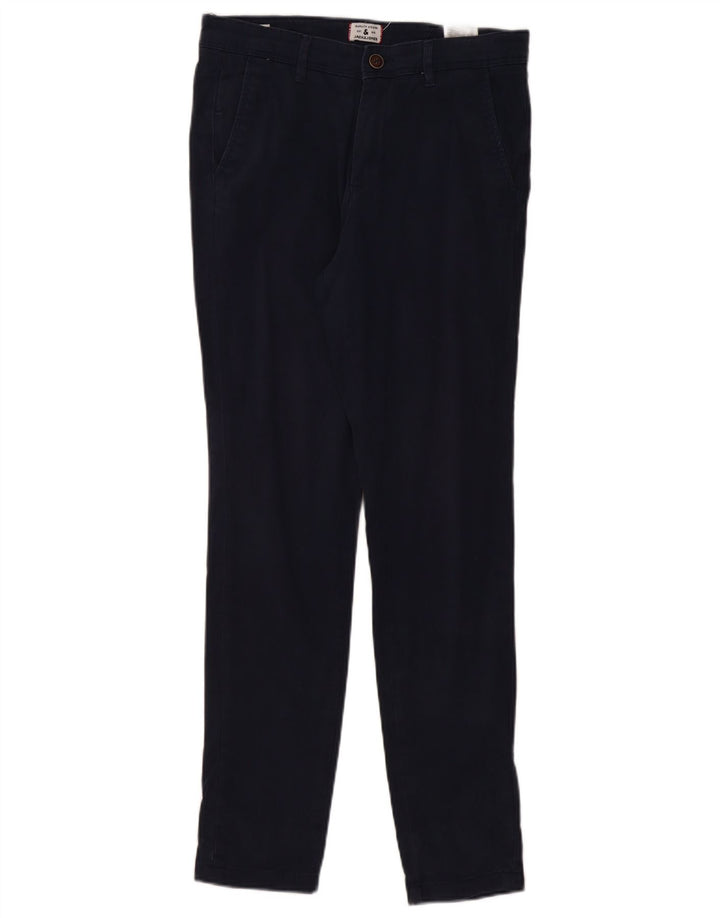 Męskie spodnie chino JACK & JONES W30 L32 Granatowe, bawełniane