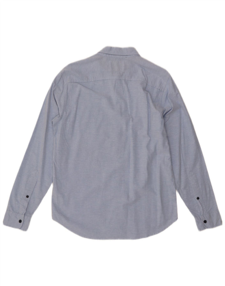 Koszula męska HOLLISTER, bawełniana, w kolorze średnioniebieskim