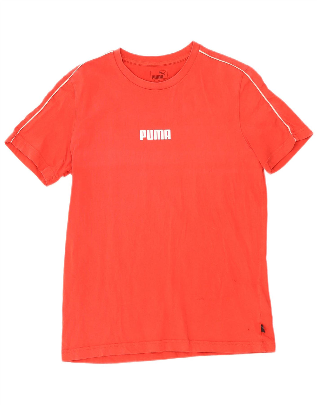 Męski T-shirt z grafiką Puma, mały, czerwony, bawełniany