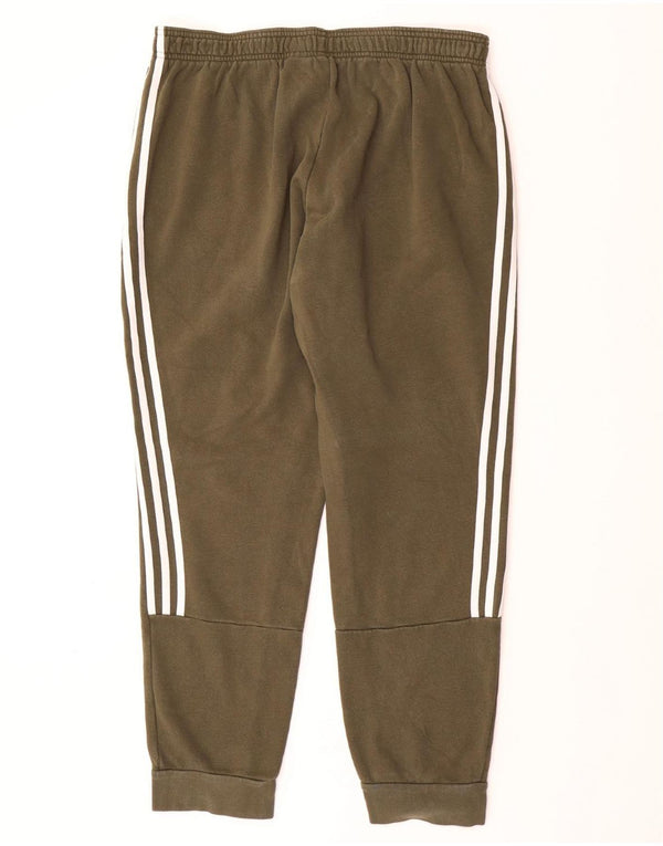 Męskie spodnie dresowe ADIDAS Joggers XL, bawełna khaki
