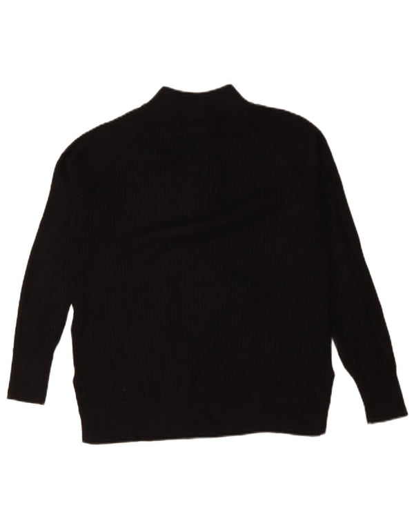 Marks & Spencer Damski sweter oversize z zamkiem błyskawicznym, UK 6 XS, czarny