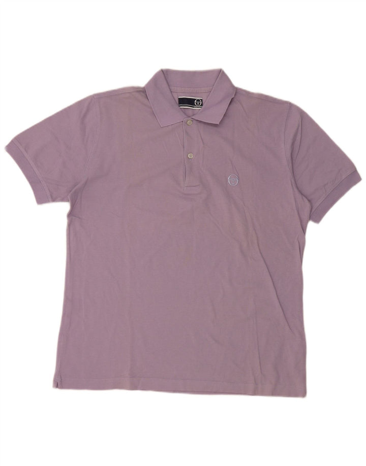 Męska koszulka polo Sergio Tacchini IT 48 Średni fiolet, bawełna