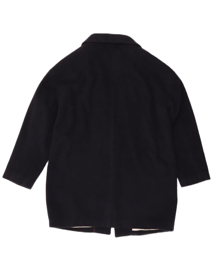 CREW CLOTHING Płaszcz damski UK 14, duży, granatowy, wełniany