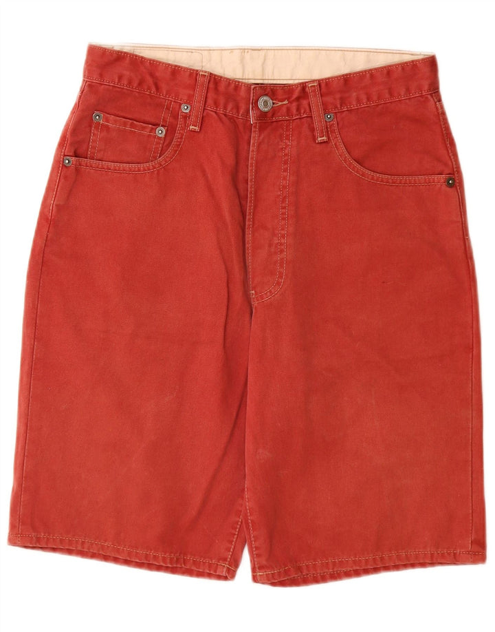 Męskie spodenki jeansowe LEVI'S 476 W30 Średnio czerwone, bawełniane