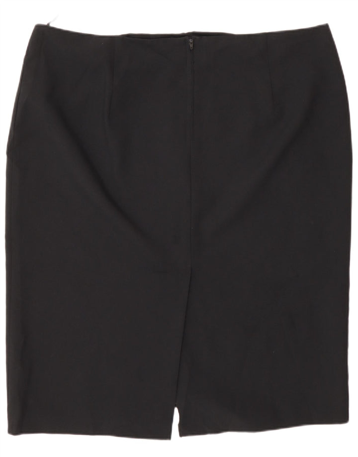 Marks & Spencer Damska spódnica ołówkowa UK 20 2XL W40 Czarny poliester
