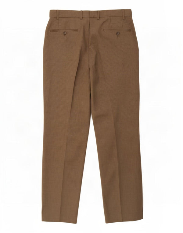 Męskie proste spodnie chino Marks & Spencer W34 L31 Szary poliester