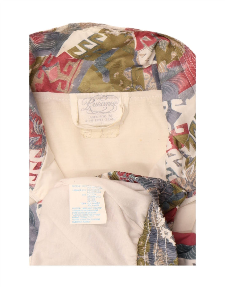 Damska kurtka dresowa Rucanor UK 38/40 Średni bordowy geometryczny