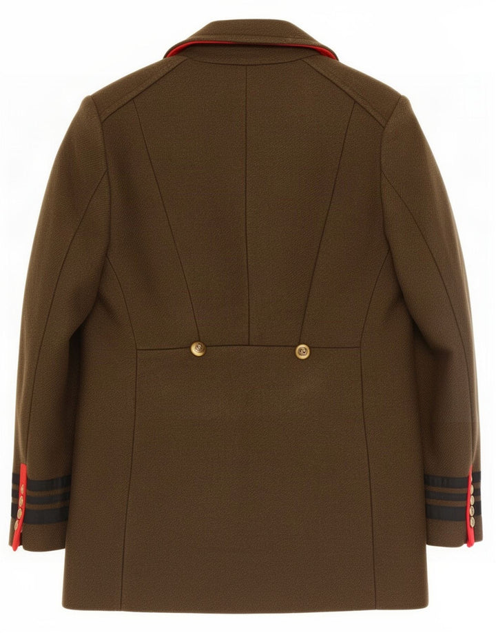 Płaszcz damski Zara Pea Coat UK 10 Small, wełna khaki