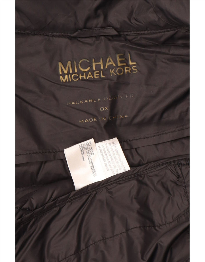 Damska kurtka wyściełana Michael Kors UK 18 XL, czarny nylon
