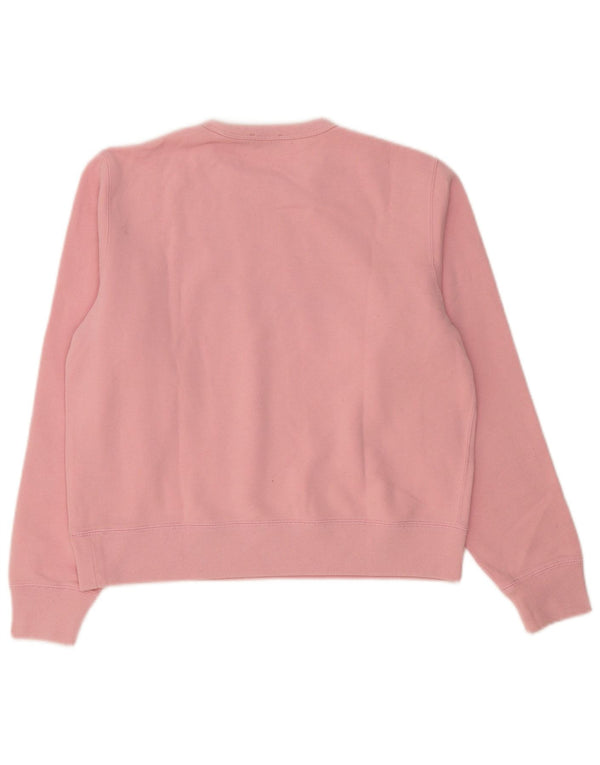 Damska bluza z grafiką Polo Ralph Lauren Jumper UK 16, duża, różowa bawełna