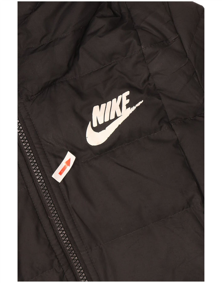 Damska wyściełana kurtka z kapturem i kapturem Nike UK 12, średnioszara