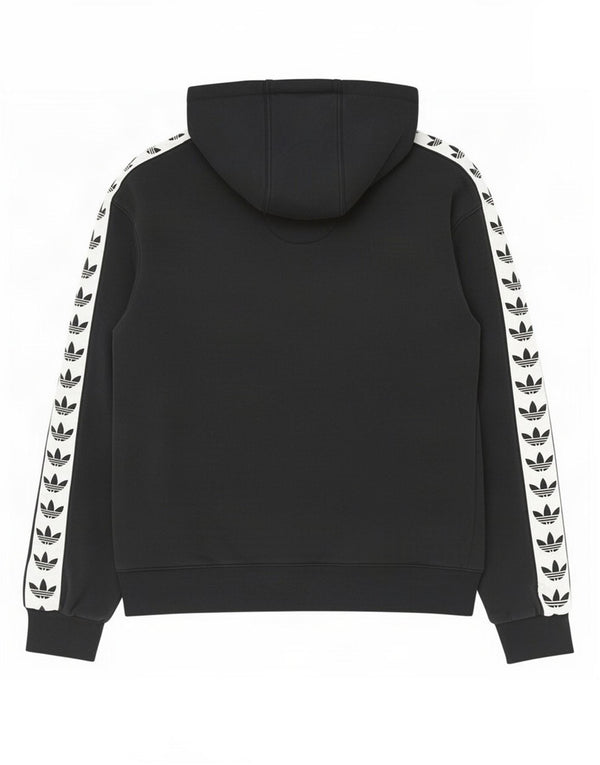 Męska bluza z kapturem Adidas z grafiką, mała, czarna, bawełniana z blokami kolorów