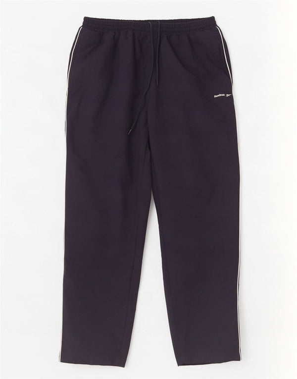 Męskie spodnie dresowe Reebok XL, granatowe, poliestrowe