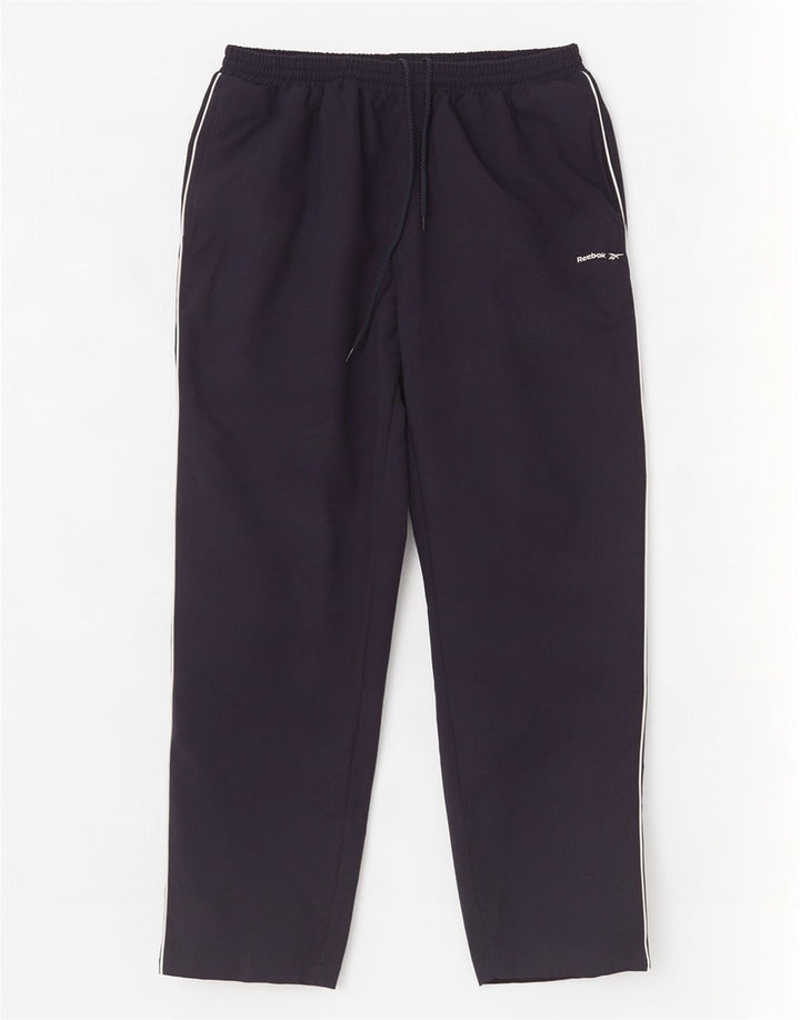 Męskie spodnie dresowe Reebok XL, granatowe, poliestrowe