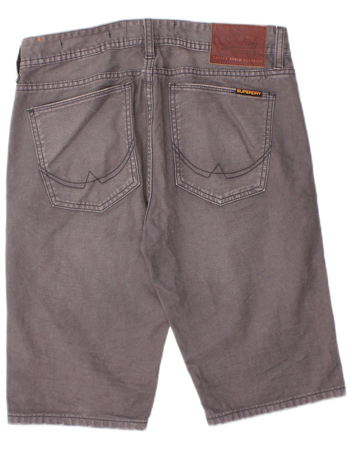 Męskie spodenki jeansowe Superdry W30, średnioszare, bawełniane